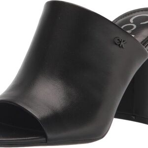New Without Box: Black Calvin Klein Jotie Heeled Sandal - Size 9